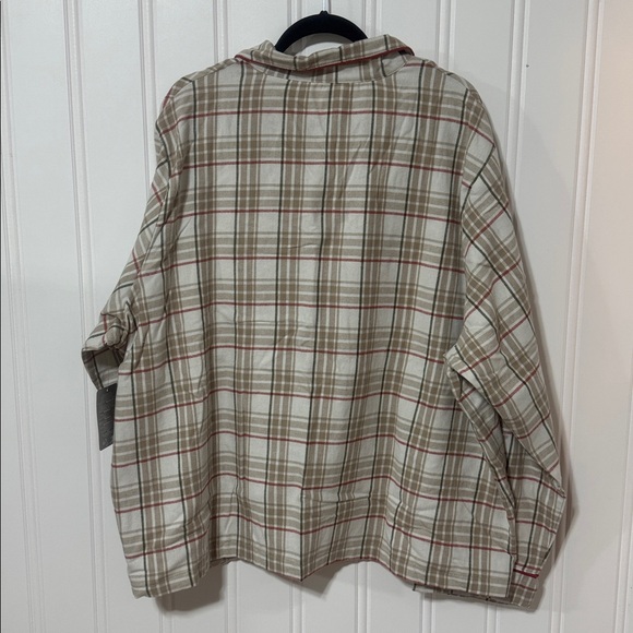 NWT Disney Flannel Plaid Pajama Set Mickey Mouse Snowman size 3x - Picture 8 of 14